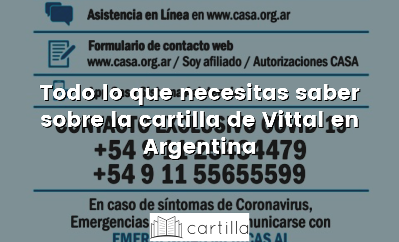 Todo lo que necesitas saber sobre la cartilla de Vittal en Argentina
