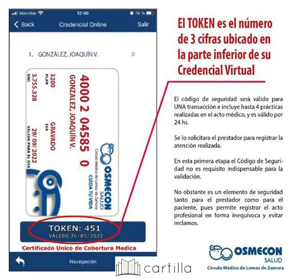 Requisitos y cómo acceder a la cartilla de Osmecon Salud Lomas