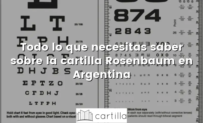 Todo lo que necesitas saber sobre la cartilla Rosenbaum en Argentina